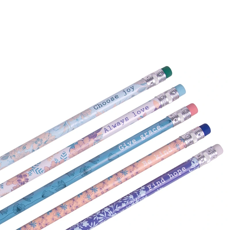 Floral Blue & Peach Pencil (each) (1).webp