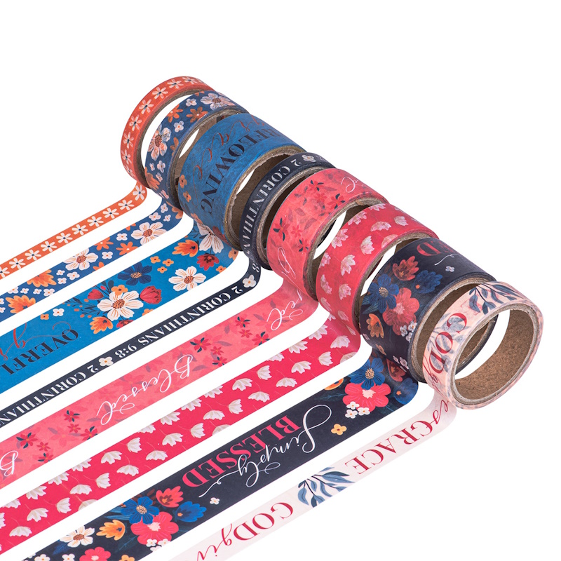 Overflowing Grace Washi Tape Set (8 rolls) (WTP013)