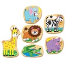 Wild Animals Smart Starter Wooden Puzzle (2 / 3 pieces)