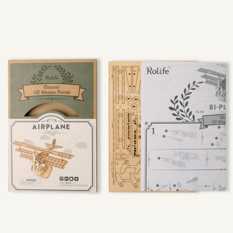 Rolife 3D Airplane Puzzle (145 pieces)