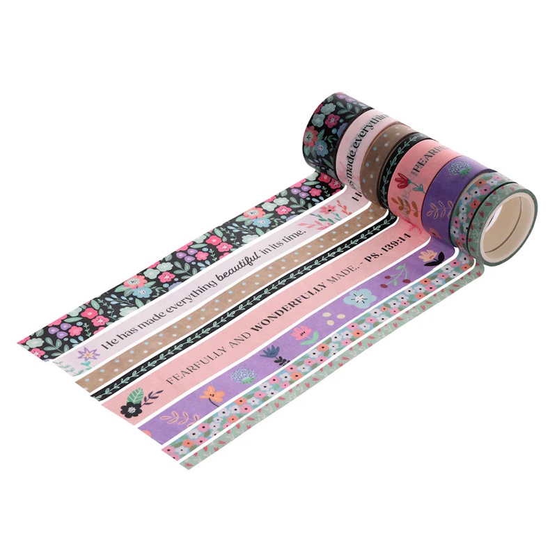 Beautifully Made Washi Tape Set (8 rolls) (WTP022)