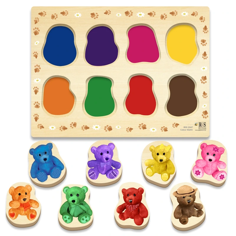 Colour Match Bears Chunky Puzzle (8 piece) (1).webp