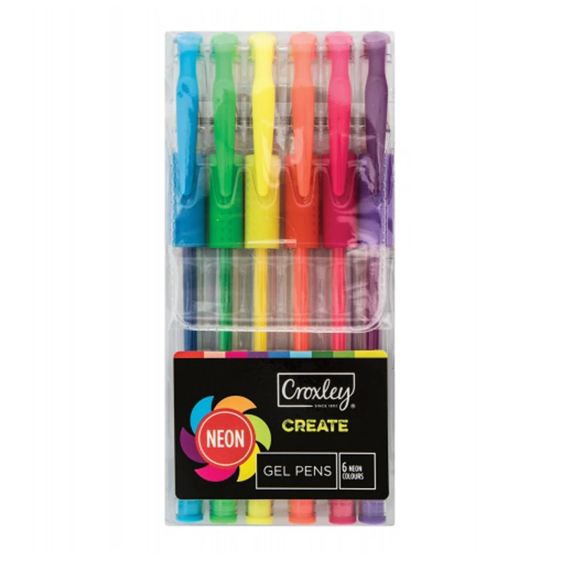 Croxley Create Neon Gel Pens (6)