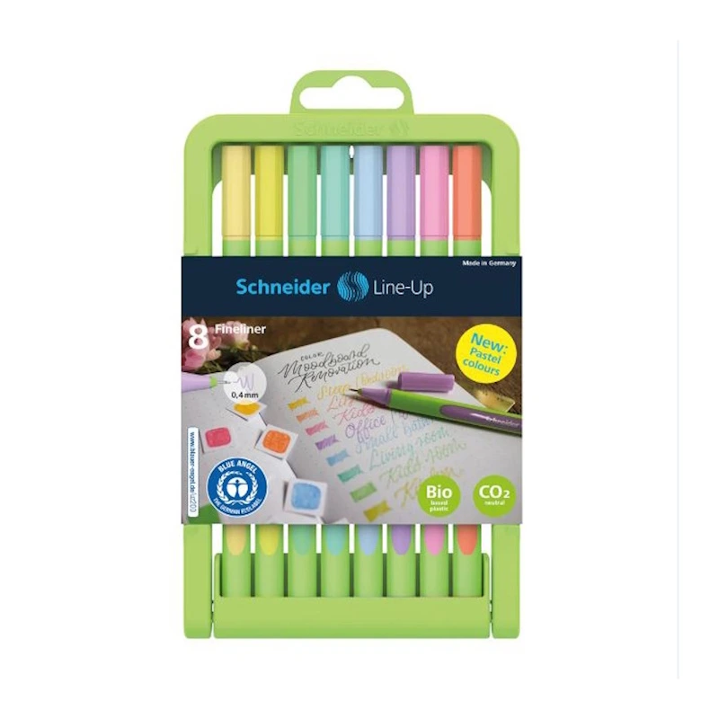 Schneider Line-Up Fineliner Pastel (wallet of 8)