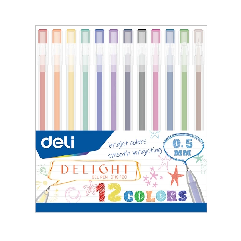 Deli Delight Gel Pen 0.5mm (12)