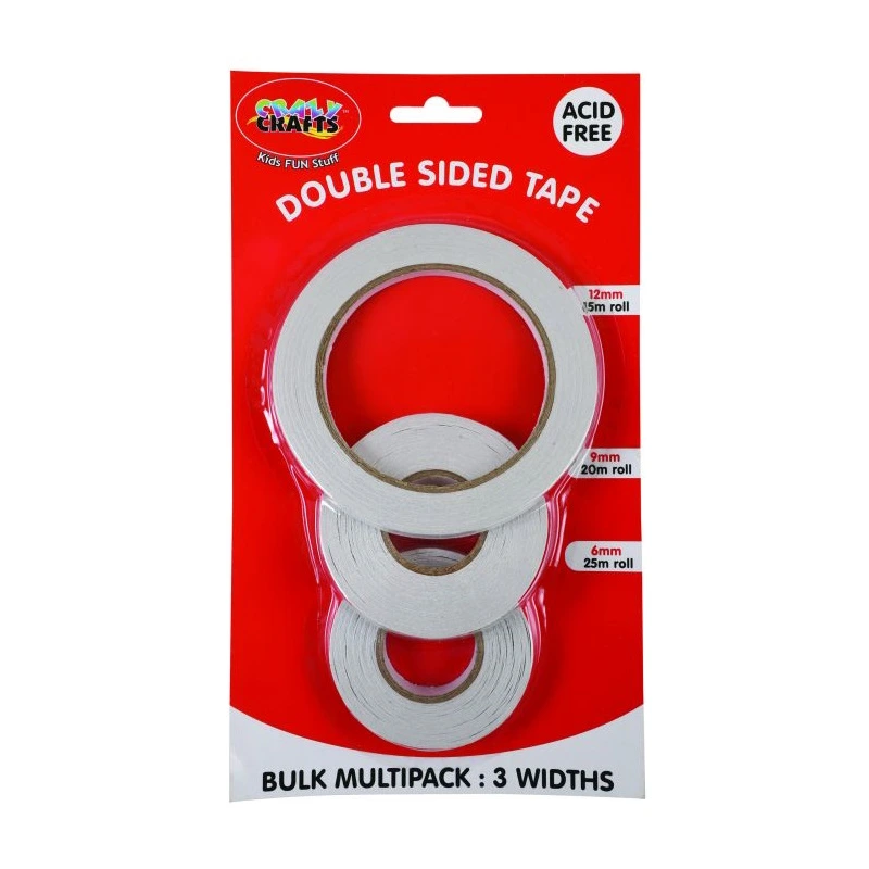 Crazy Craft Double Sided Tape 6mm, 9mm & 12mm