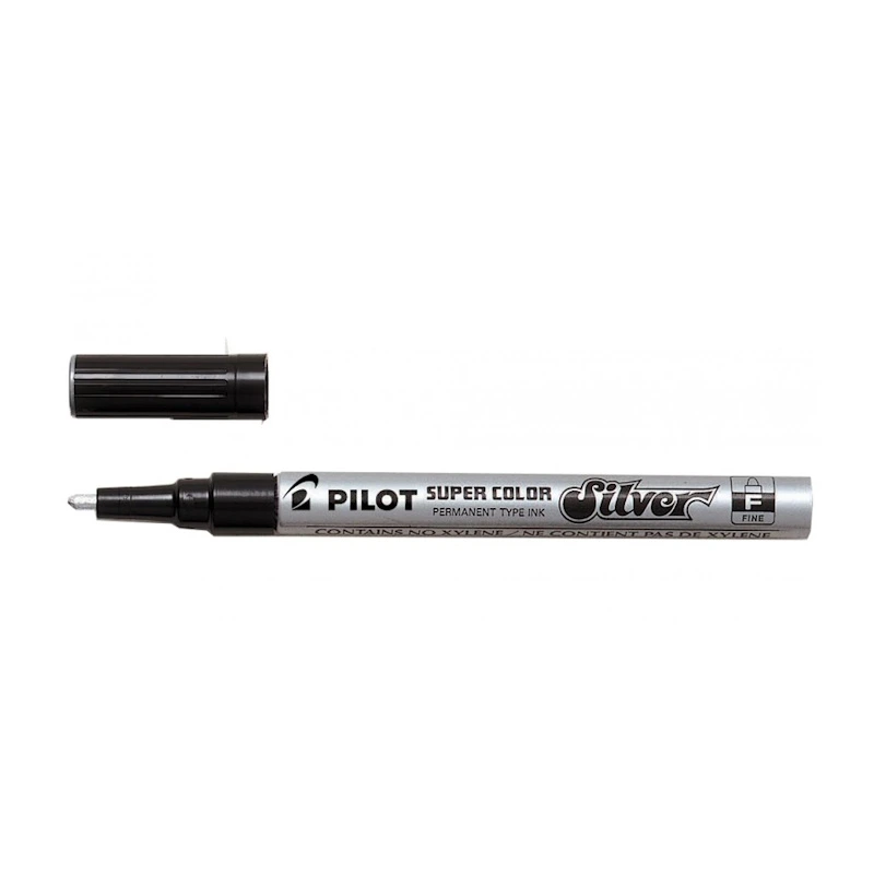 Pilot Super Colour Permanent Marker Fine (silver)