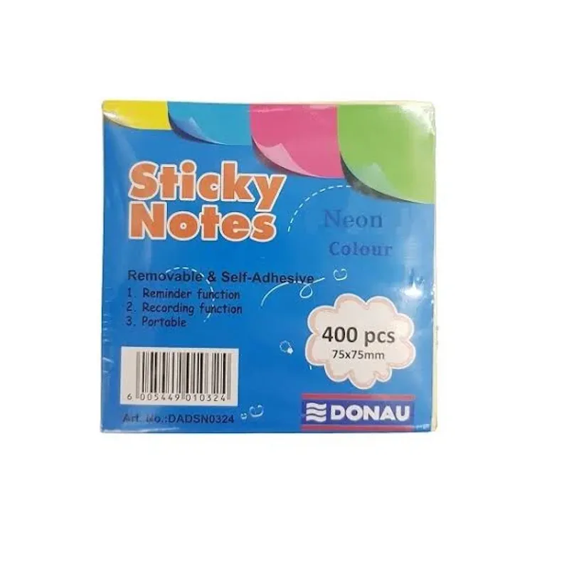 Donau Sticky Notes Stripe Cube (75 x 75mm)