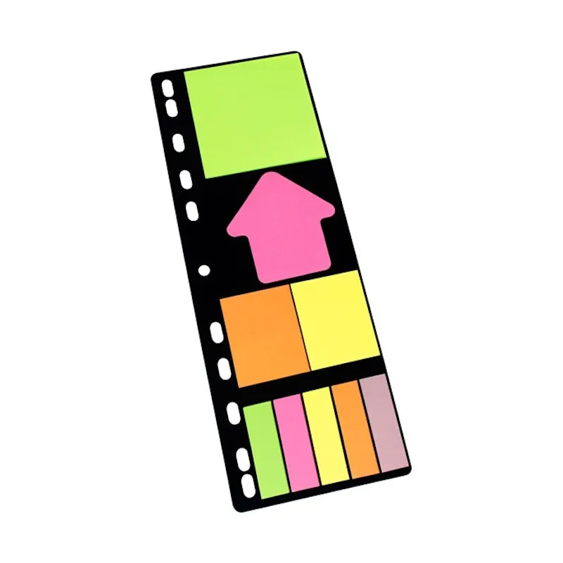 Info Notes Folder Set Sticky Notes & Page Markers (9)