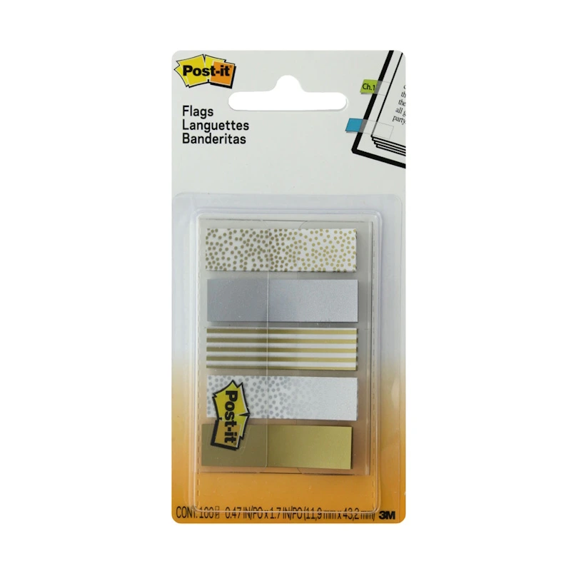 3M Post-it Flags Metallic 11.9mm x 43.2mm (100)