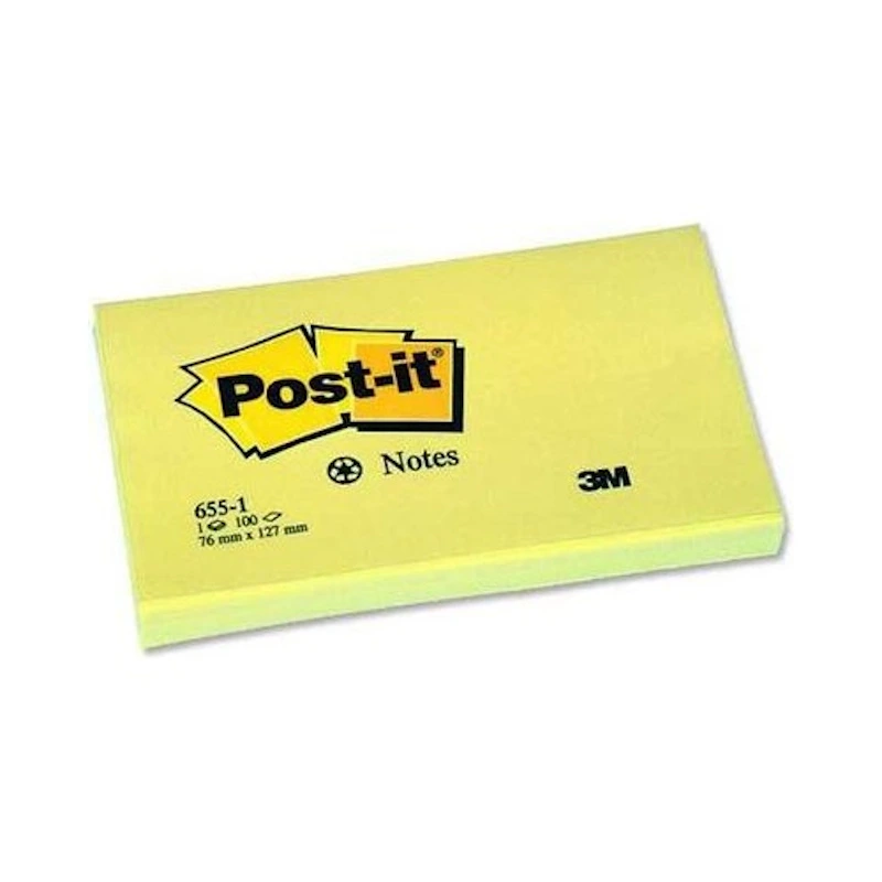 3M Post-it Notes 76mm x 127mm (yellow) (100)