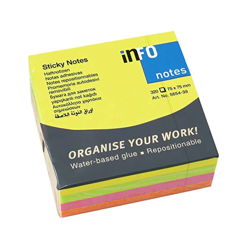Info Notes Bright Cube 75mm x 75mm (320)