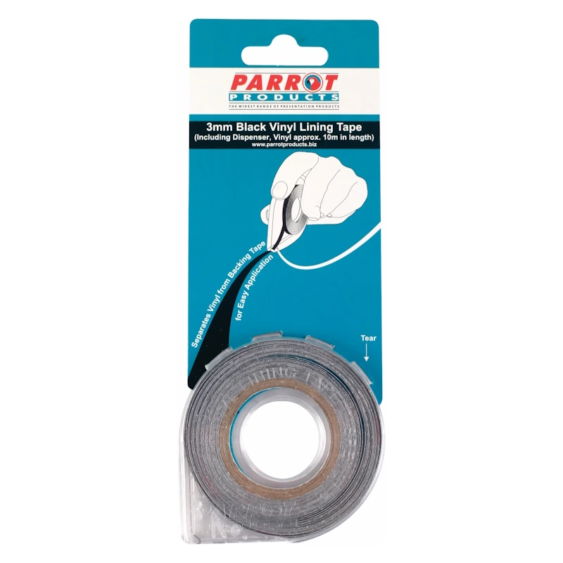Parrot Vinyl Tape 10m x 3mm (black)