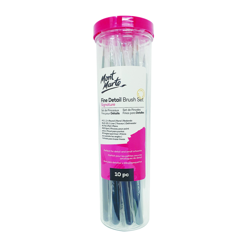 Mont Marte Fine Detail Brush Set (10 piece)