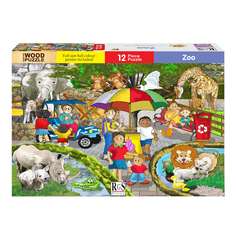 Zoo Wooden Puzzle (12 pieces)