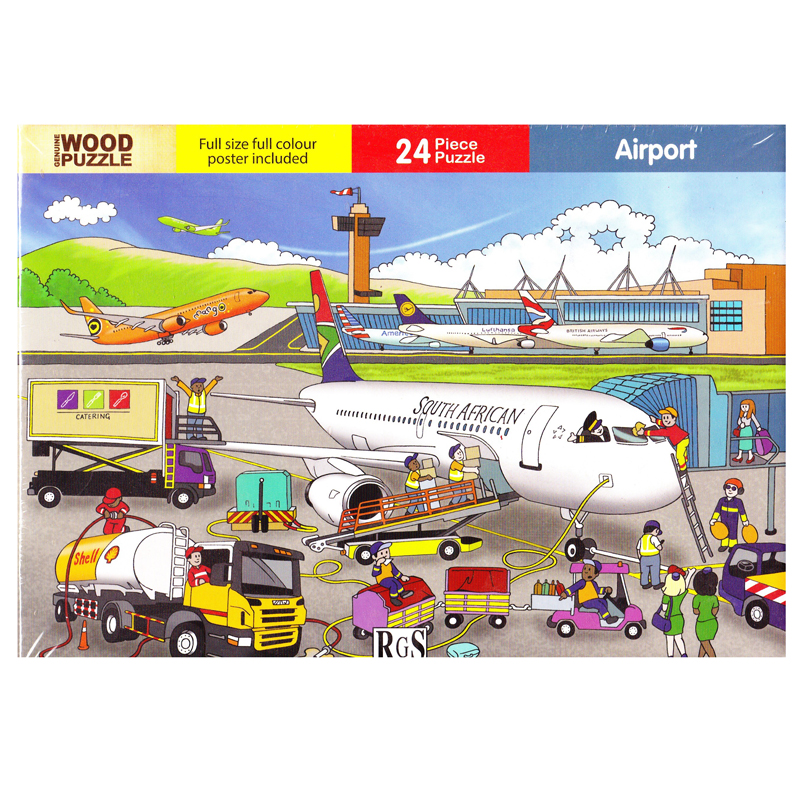 Airport Wooden Puzzle (24 pieces)