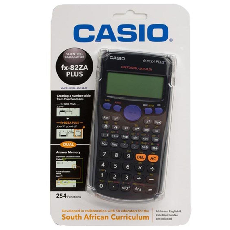 Casio FX-82ZA Plus Scientific Calculator (black)