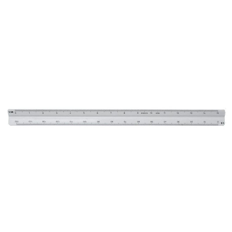 Trefoil Draughtsman Technical Scale Ruler (1:10, 1:20, 1:50, 1:100) (7539)