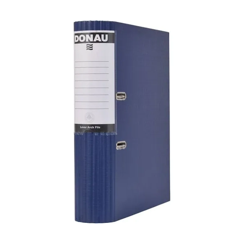 Donau Polyprop Lever Arch File A4 75mm Round (black)