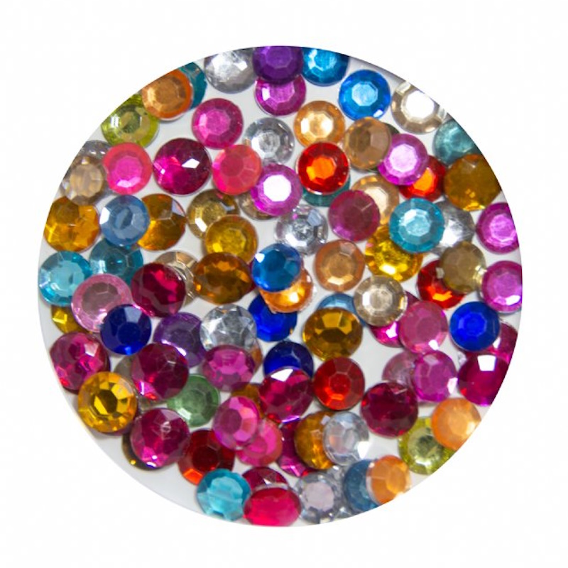 Dala Round Rhinestones 9mm (50)