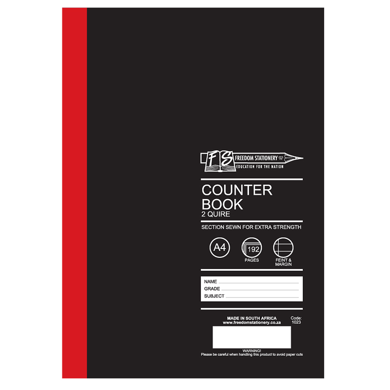 Counter Book 2 Quire FM A4 (192 page)