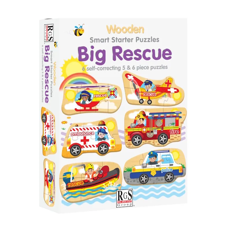 Big Rescue Smart Starter Wooden Puzzle (5 / 6 pieces)