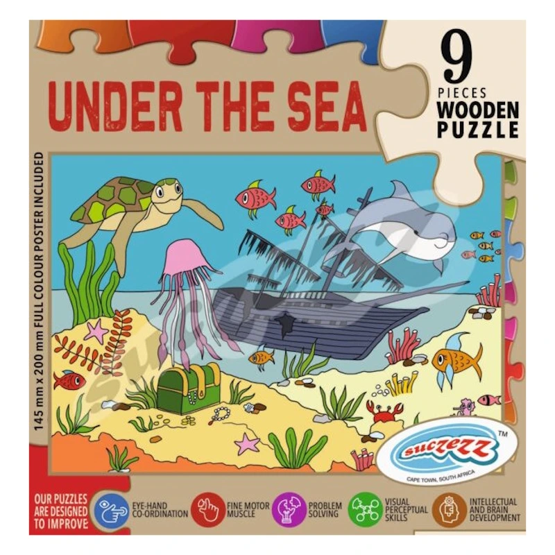 Under the Sea Wooden Puzzle (9 piece)
