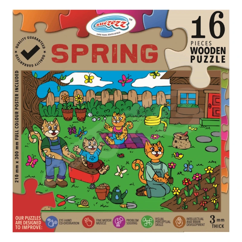 Spring Wooden Puzzle (16 piece)