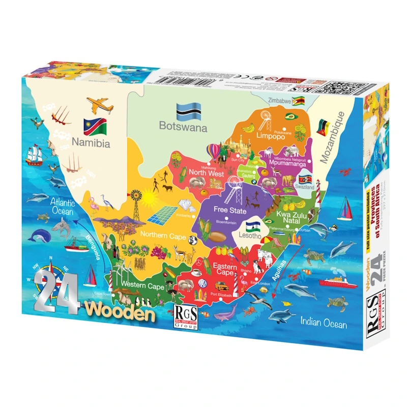 Provinces of South Africa Wooden Puzzle (24 pieces)