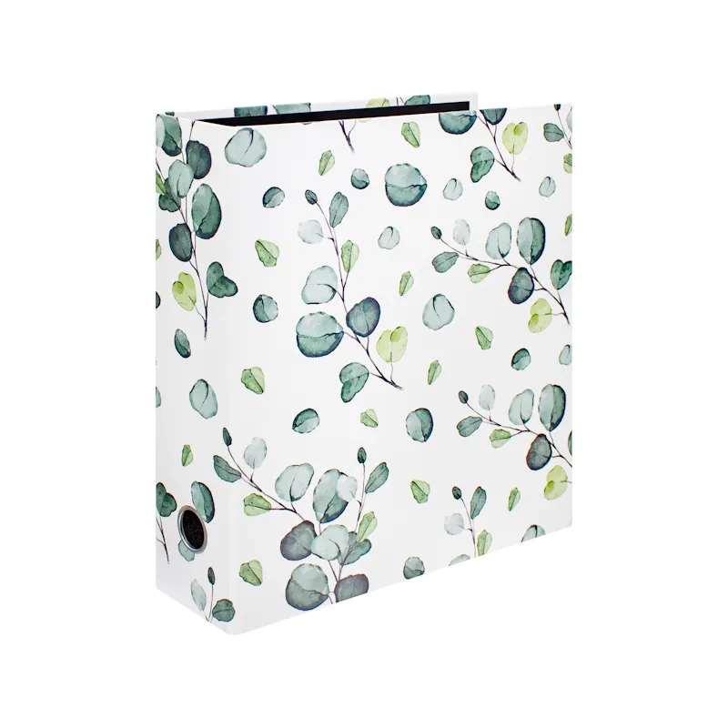 Treeline Designer Lever Arch File (teal - eucalyptus leaf)