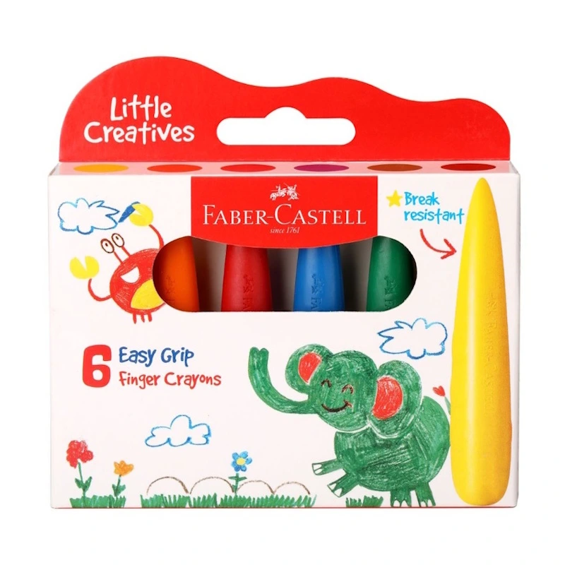 Faber-Castell Little Creatives Easy Grip Crayons (6)