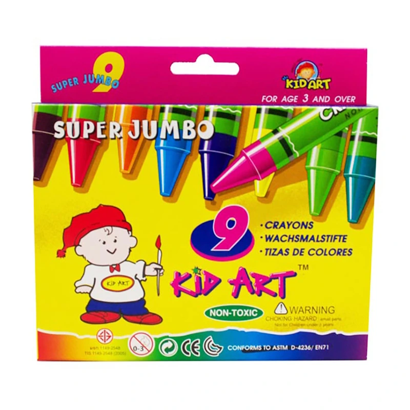 Kid Art Super Jumbo Wax Crayons (9)