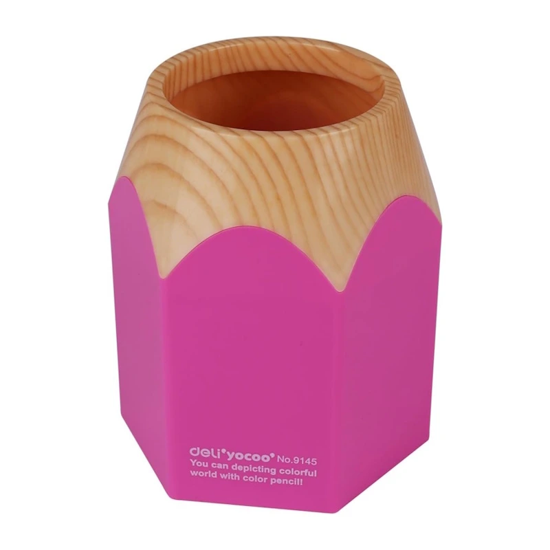 Deli Pencil Design Pen Holder (pink)