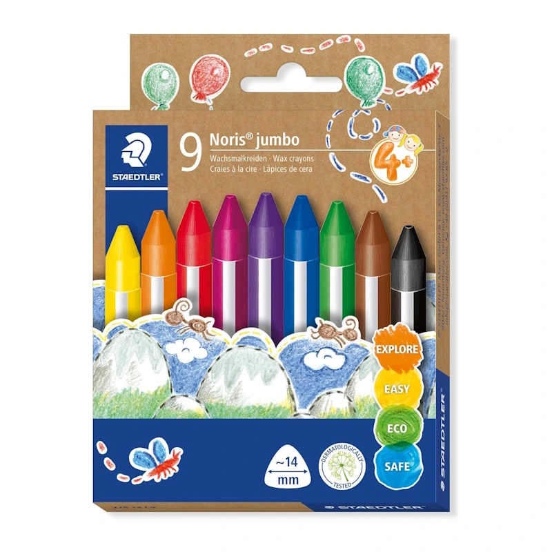 Staedtler Noris Club Super Jumbo Wax Crayons (9)