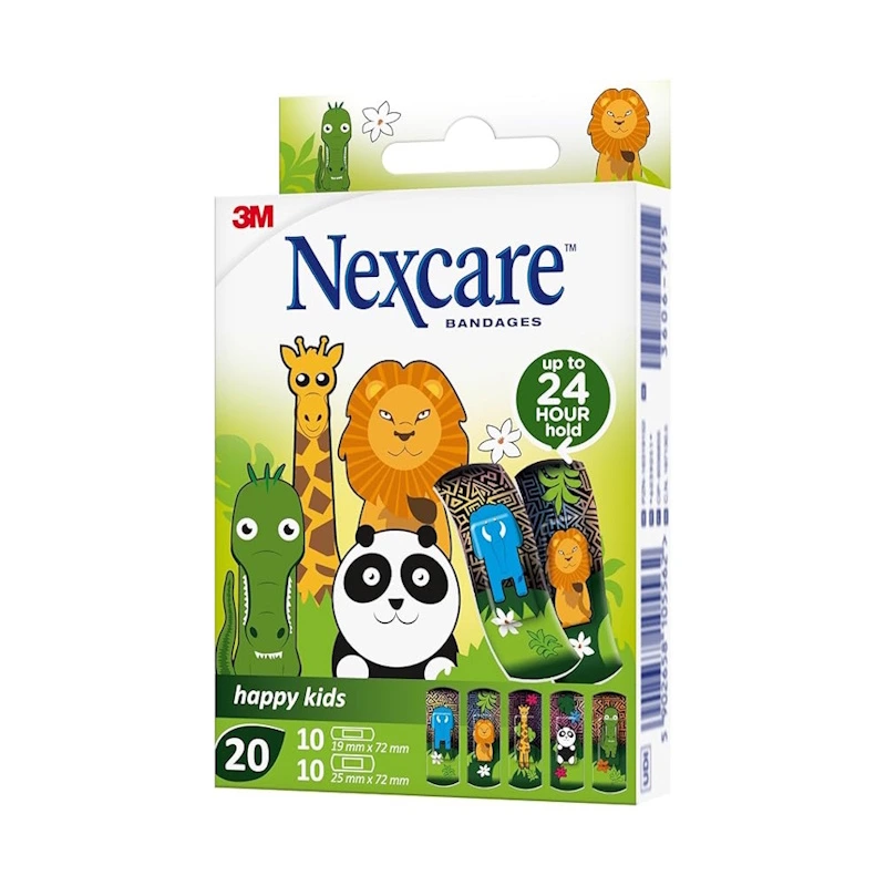 3M Nexcare Happy Kids Plasters Animals (20)