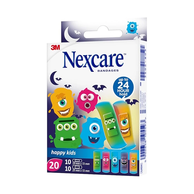 3M Nexcare Happy Kids Plasters Monsters (20)