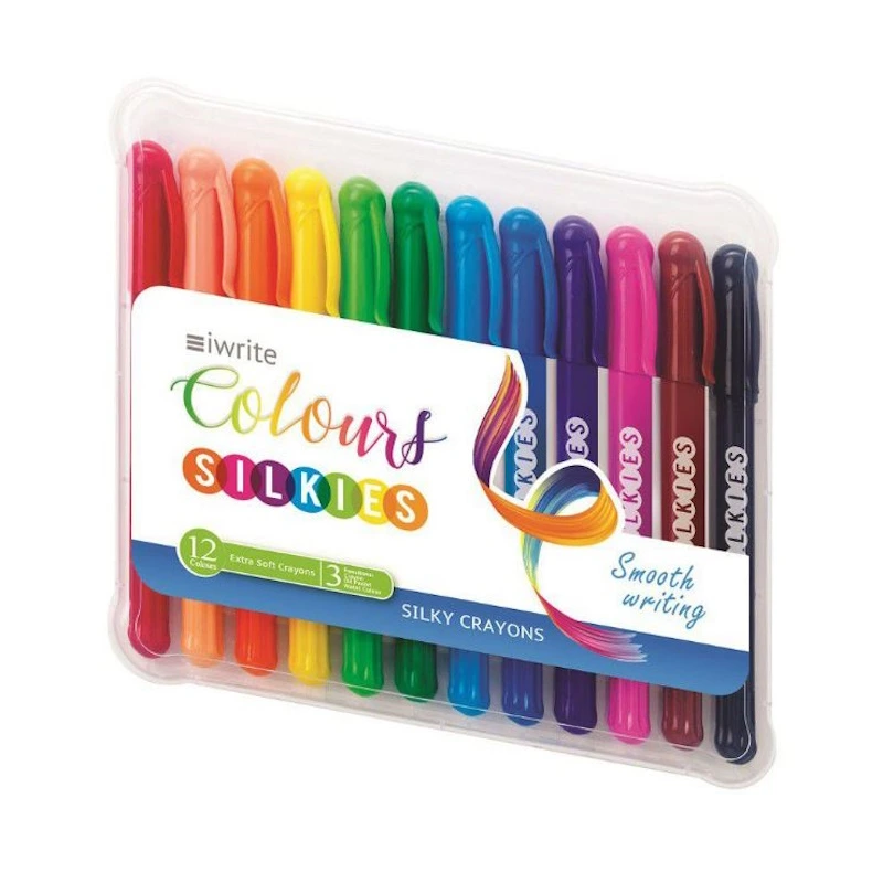 iWrite Colour Silkies Crayons (12)