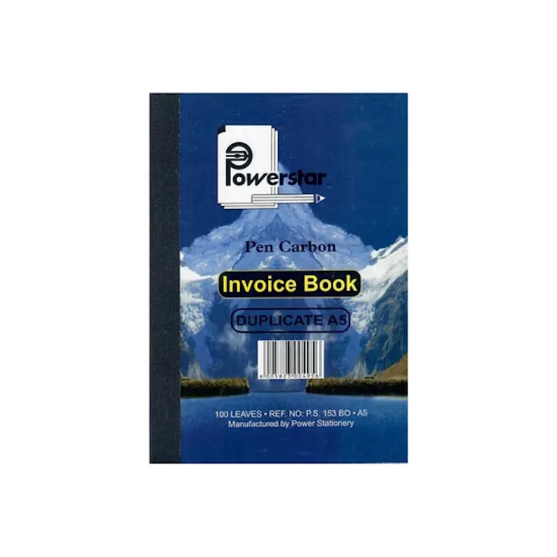 Power Star Duplicate Invoice Book A5 (100)