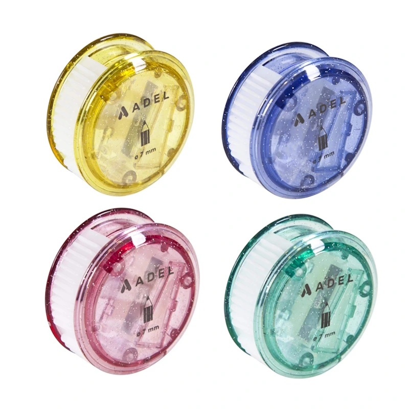 Adel 1 Hole Sharpener with Container (assorted)