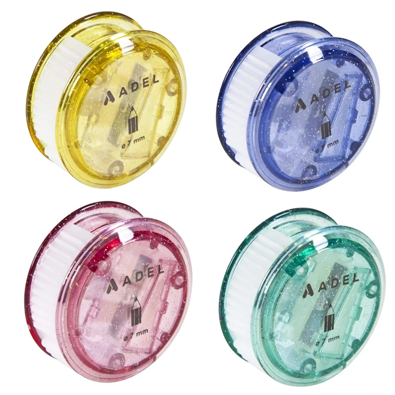 Adel 1 Hole Sharpener with Container (assorted)