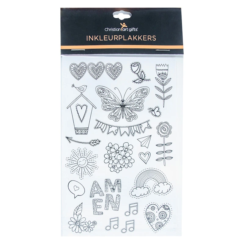 Colouring Bible Journaling Stickers Afrikaans (6 sheets) (STC006)