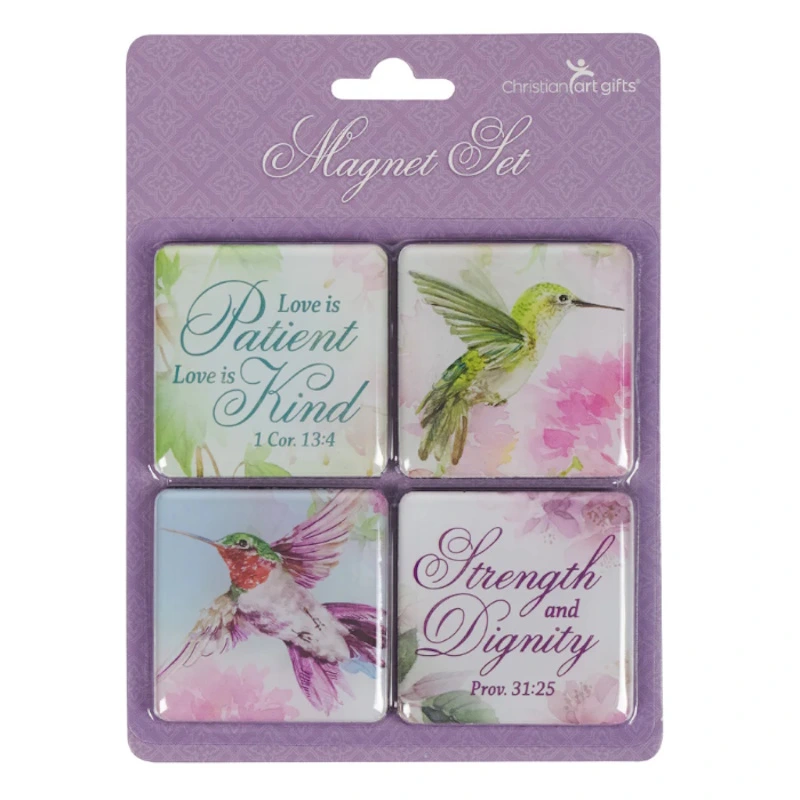 Hummingbird Strength and Dignity Magnet Set (4) (MGS079)