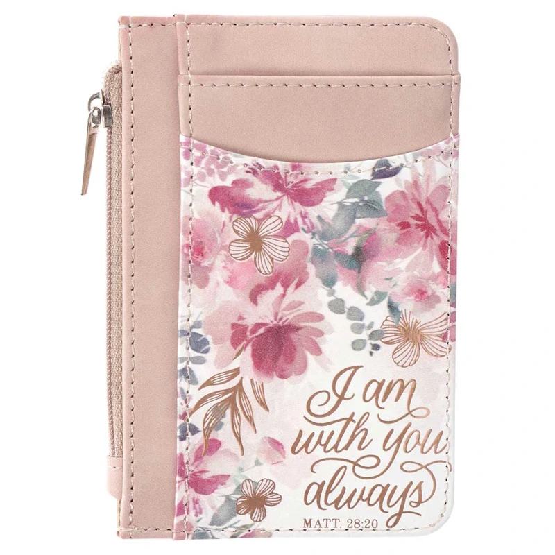 I Am With You Always Faux Leather Card And ID Holder (IDH012)