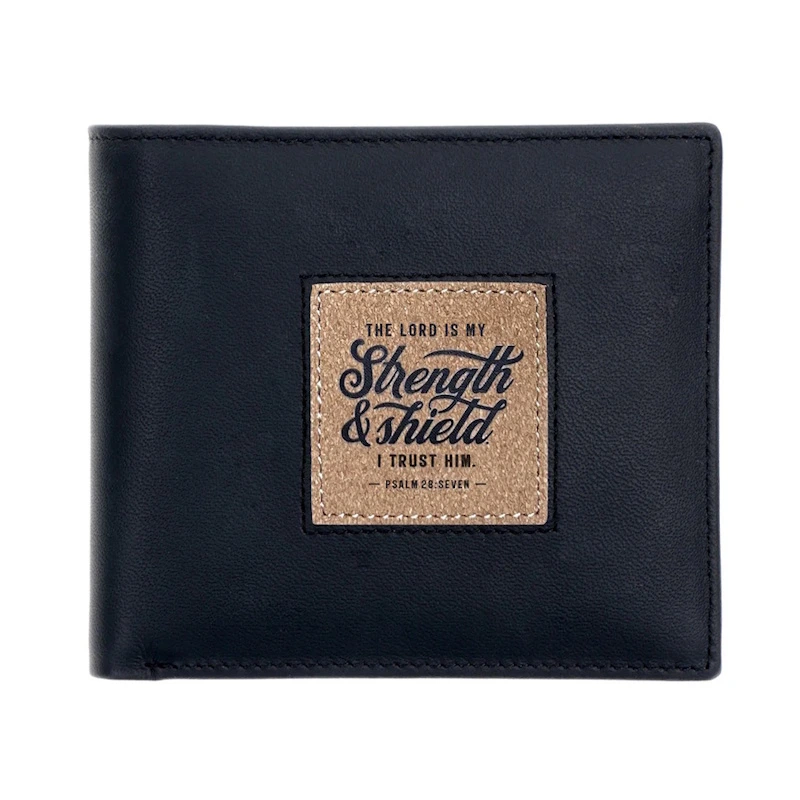 The Lord is My Strength and Shield Genuine Leather Wallet (WT231)