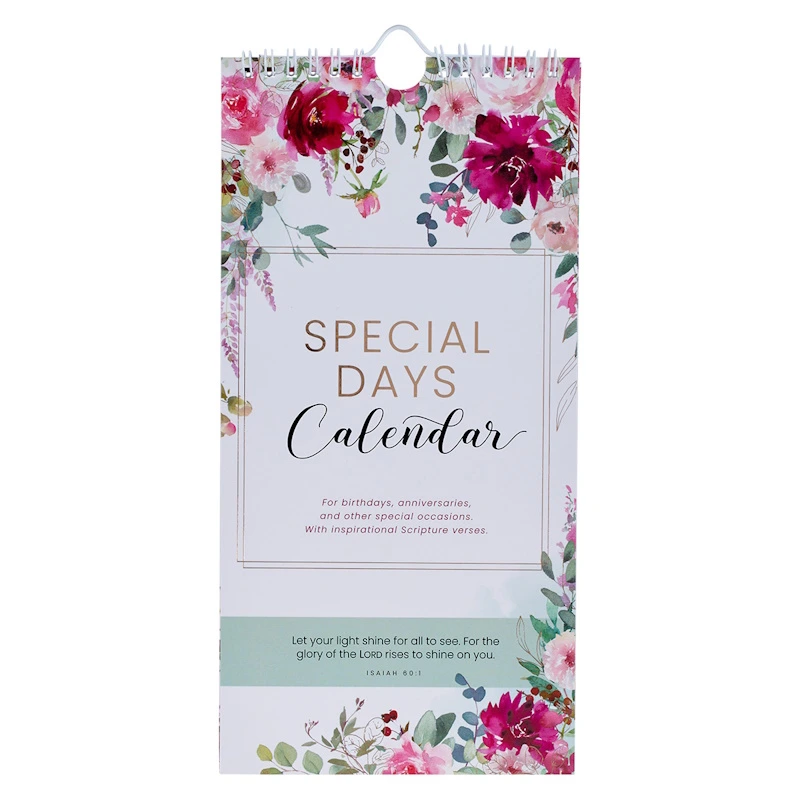 Special Days Calendar Flowers (SDC033)