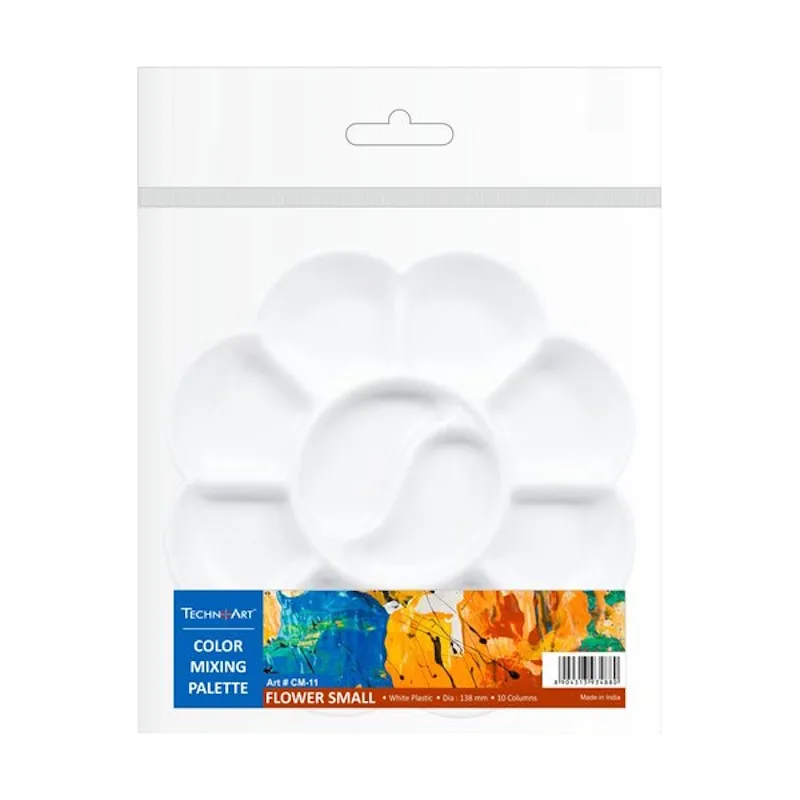 TechnoArt Colour Mixing Palette Flower Small (ø138mm)