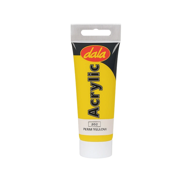 Dala Acrylic Paint (permanent yellow #202) (75ml)