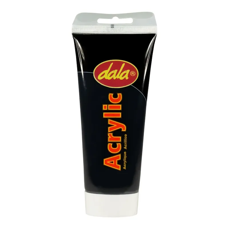 Dala Acrylic Paint (lamp black #801) (200ml)