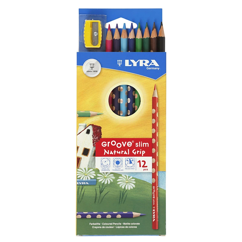 Lyra Groove Slim Colour Pencils (12)