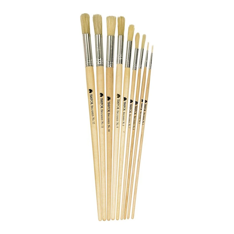 Trefoil Paintbrush Hog Round Long Handle (#1)